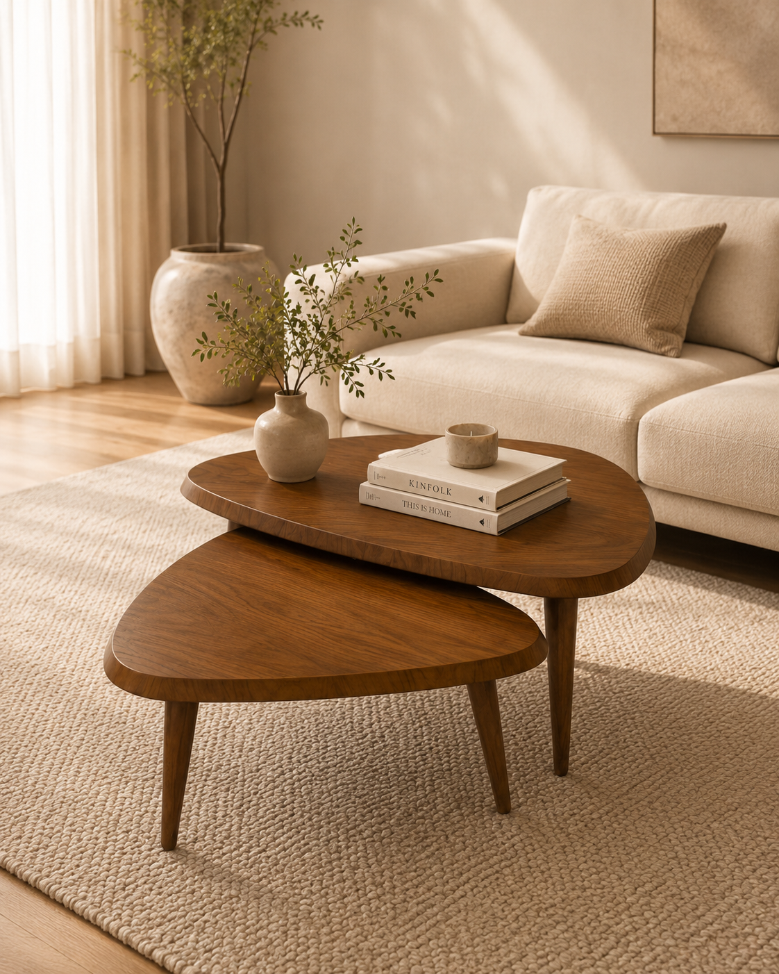 Organic Nesting Coffee Table Set