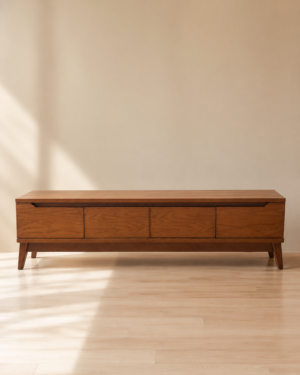 Walnut Mid-Century TV Unit