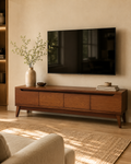 Walnut Mid-Century TV Unit