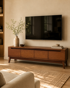 Walnut Mid-Century TV Unit
